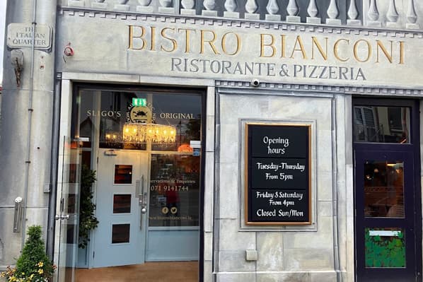 Bistro Bianconi Italian restaurant in Sligo