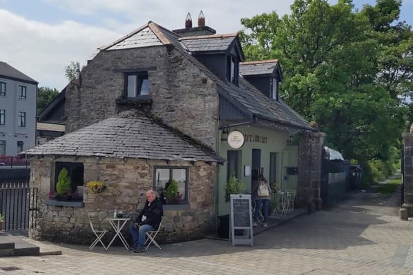 Lovage Cafe overlooking the river in Boyle