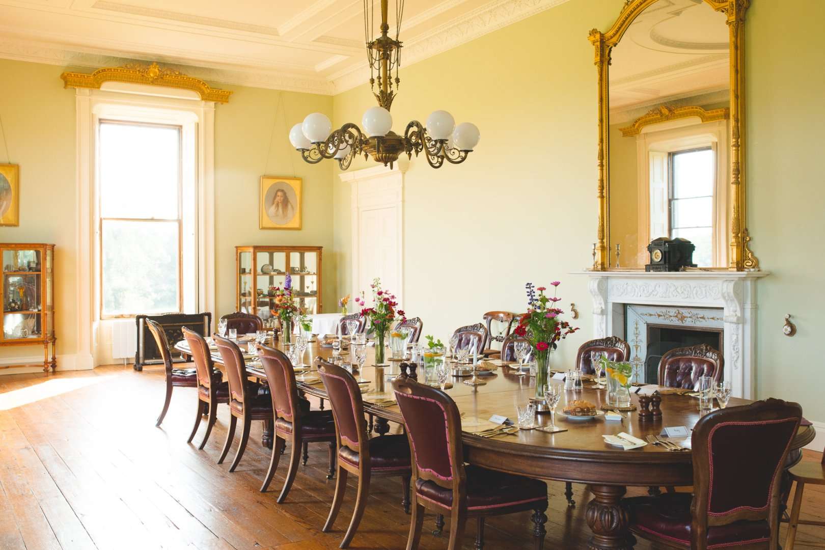 The dining room