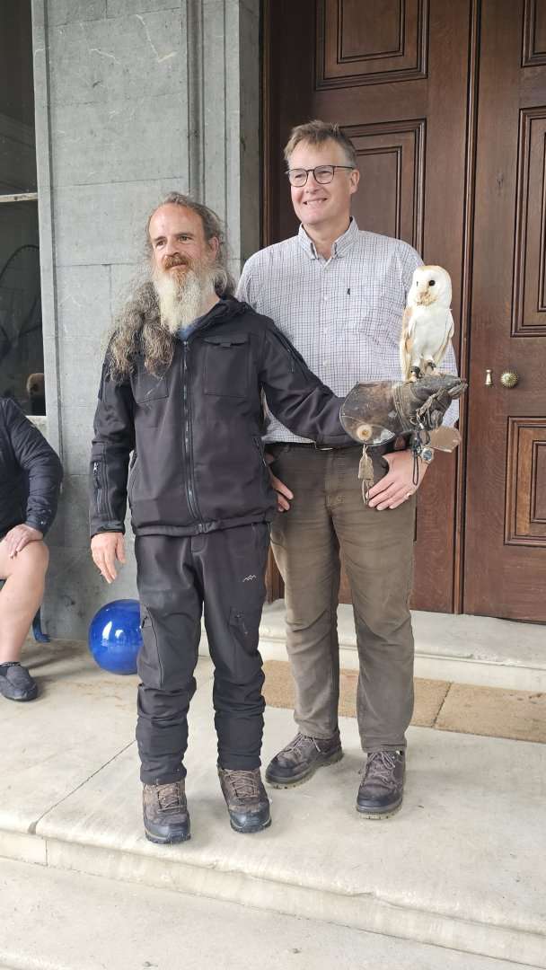 The falconry experience at Temple House