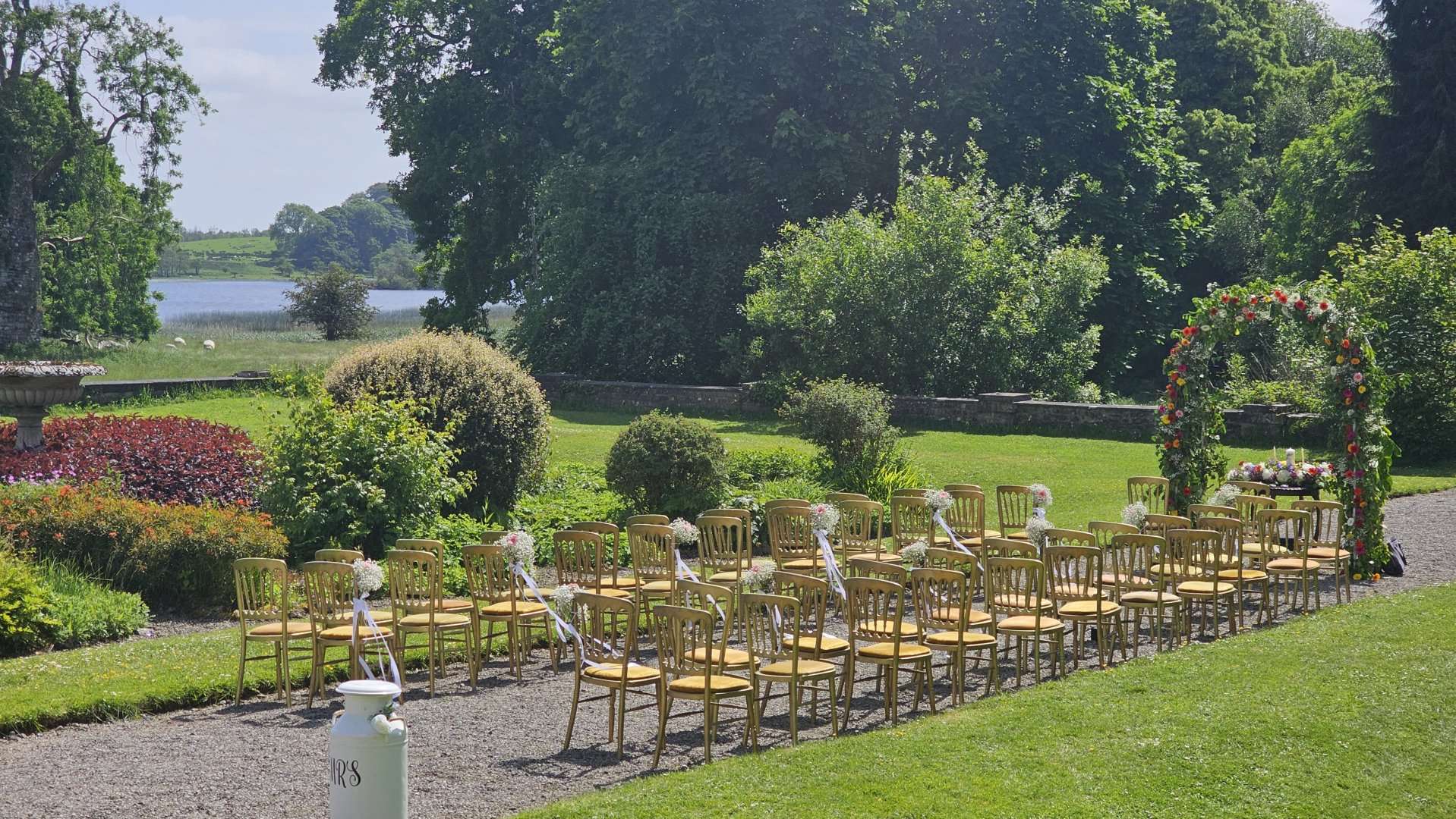 A garden ceremony