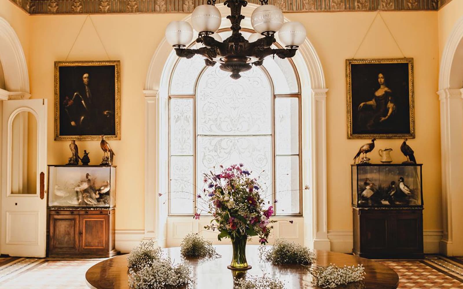 The staircase gallery at Temple House
