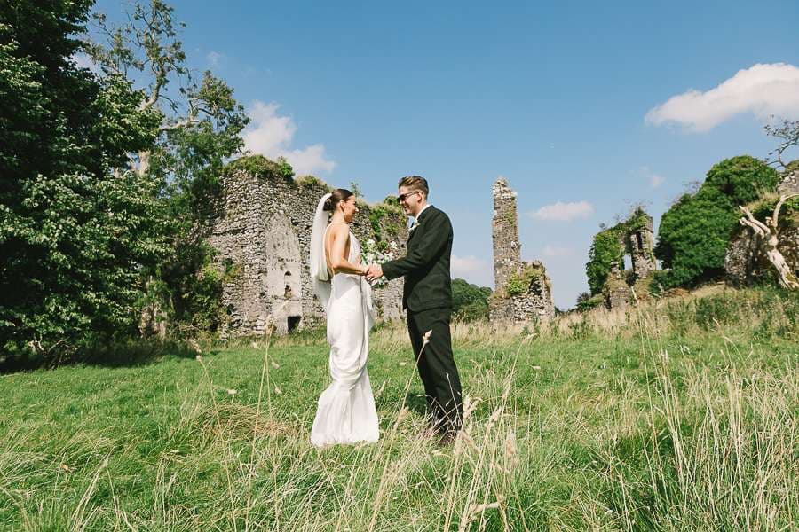 A first look at the castle before a Temple House wedding