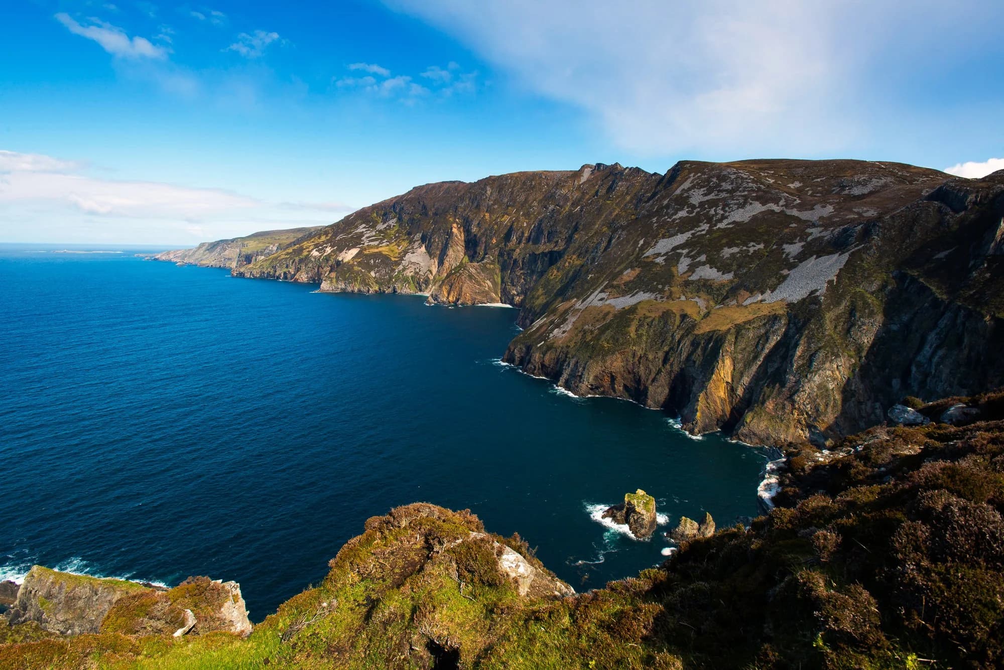 The Slieve League cliffs in Donegal, a highlight of the Secret Ireland Tours itinerary