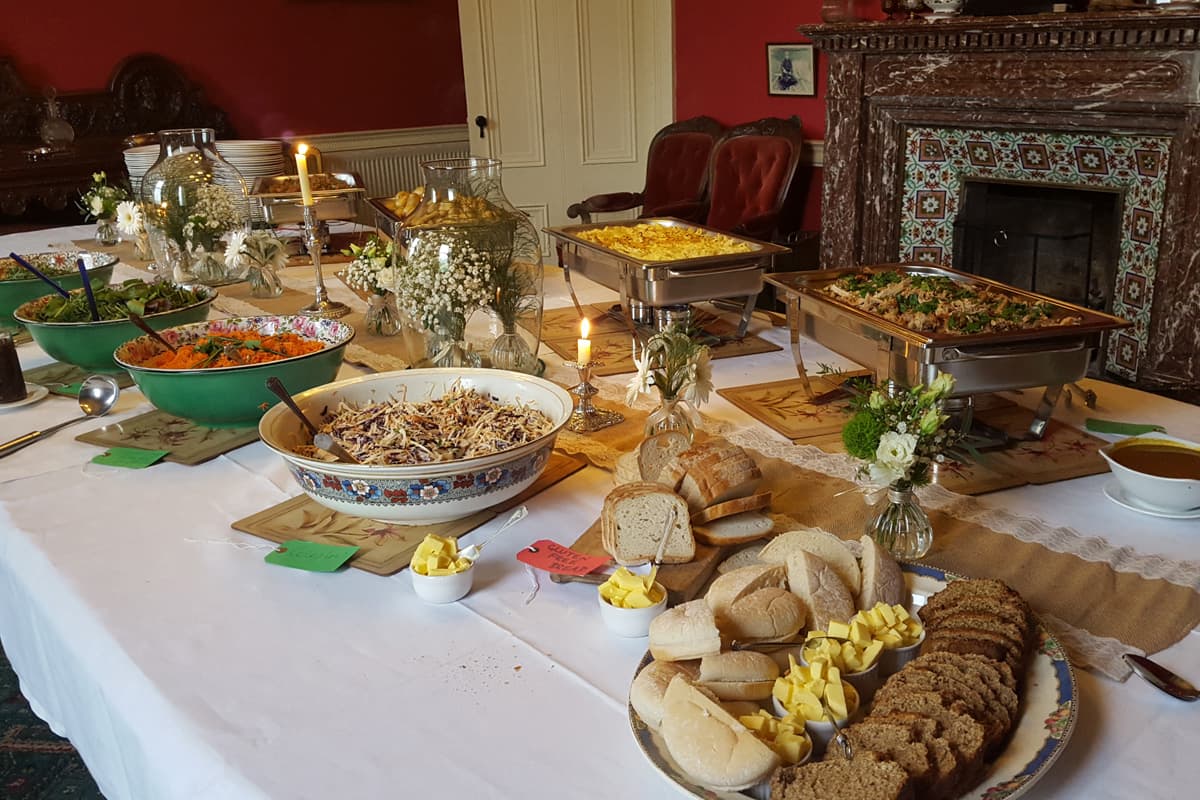 Buffet freshly prepared with local ingredients at Temple House