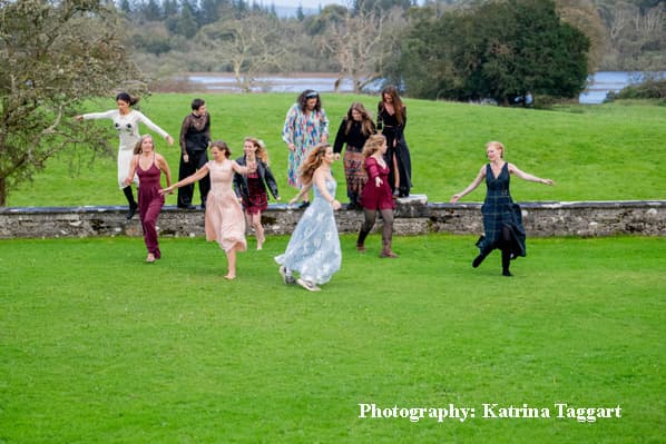 Ladies poetry retreat gathered at Temple House in County Sligo