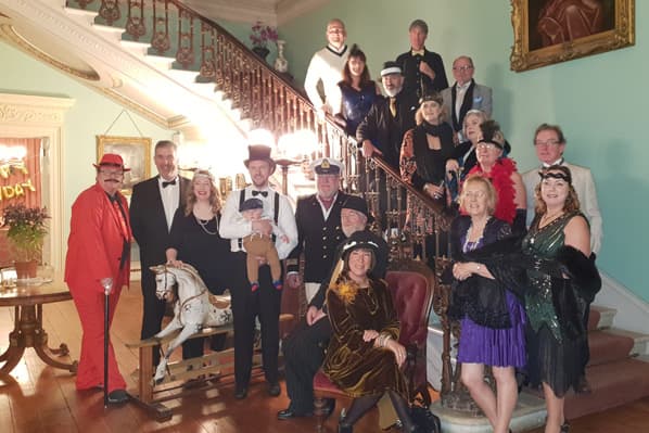 Birthday fancy dress gathering at Temple House