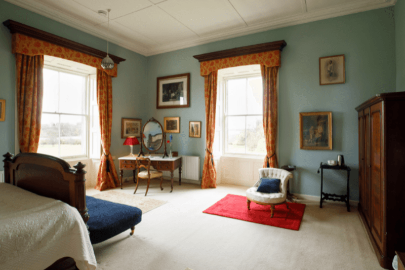 The Castle Room at Temple House — one of ten individually styled bedrooms