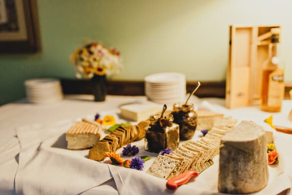 Cheeseboard served at Temple House