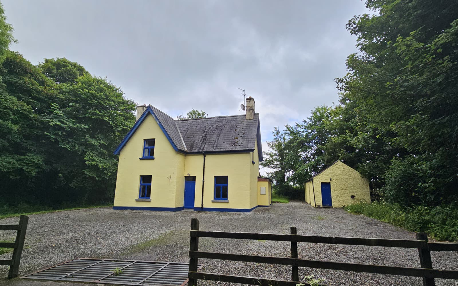 Front of the Gardener's Cottage at Temple House in County Sligo