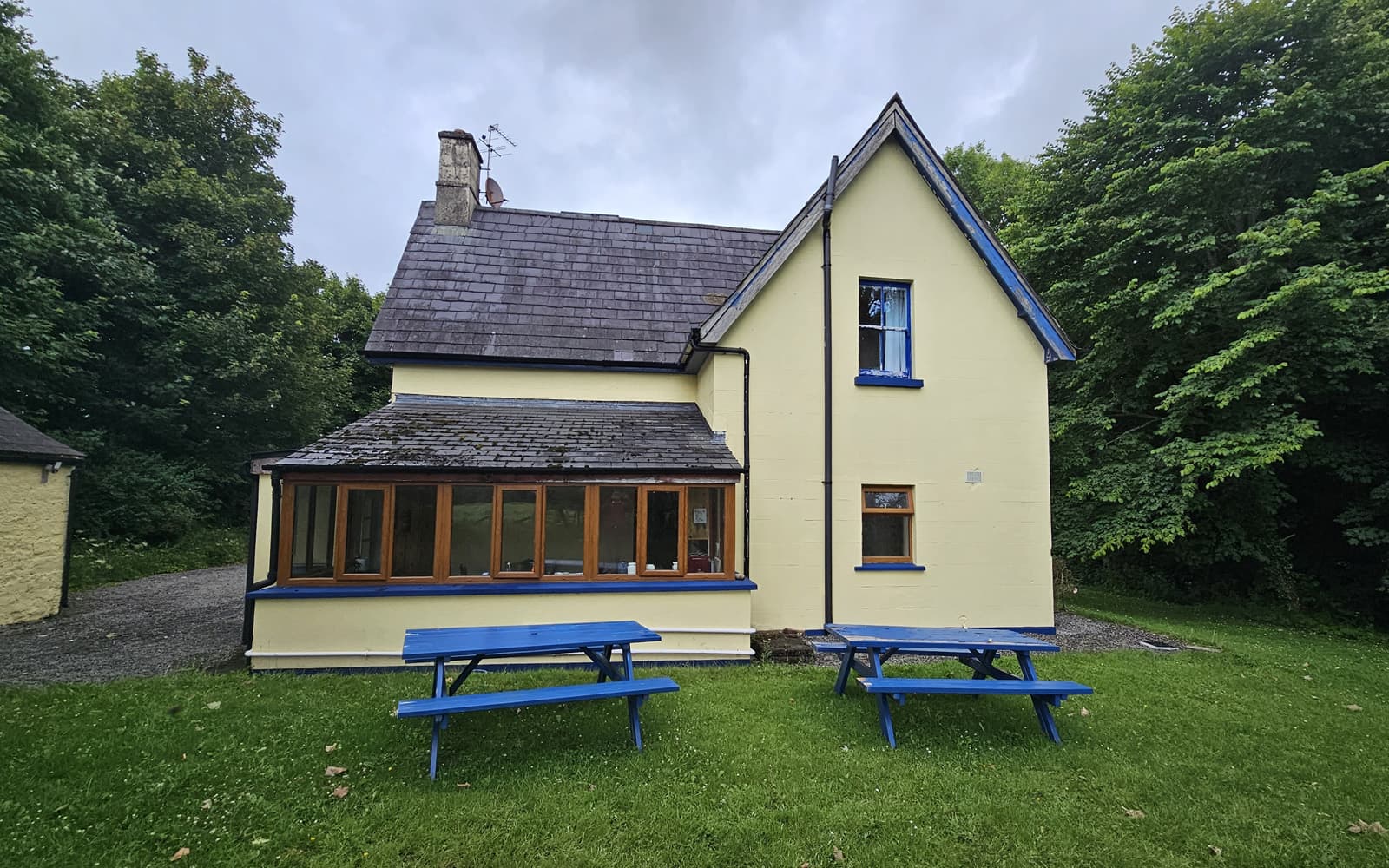 Private garden at the Gardener's Cottage, Temple House