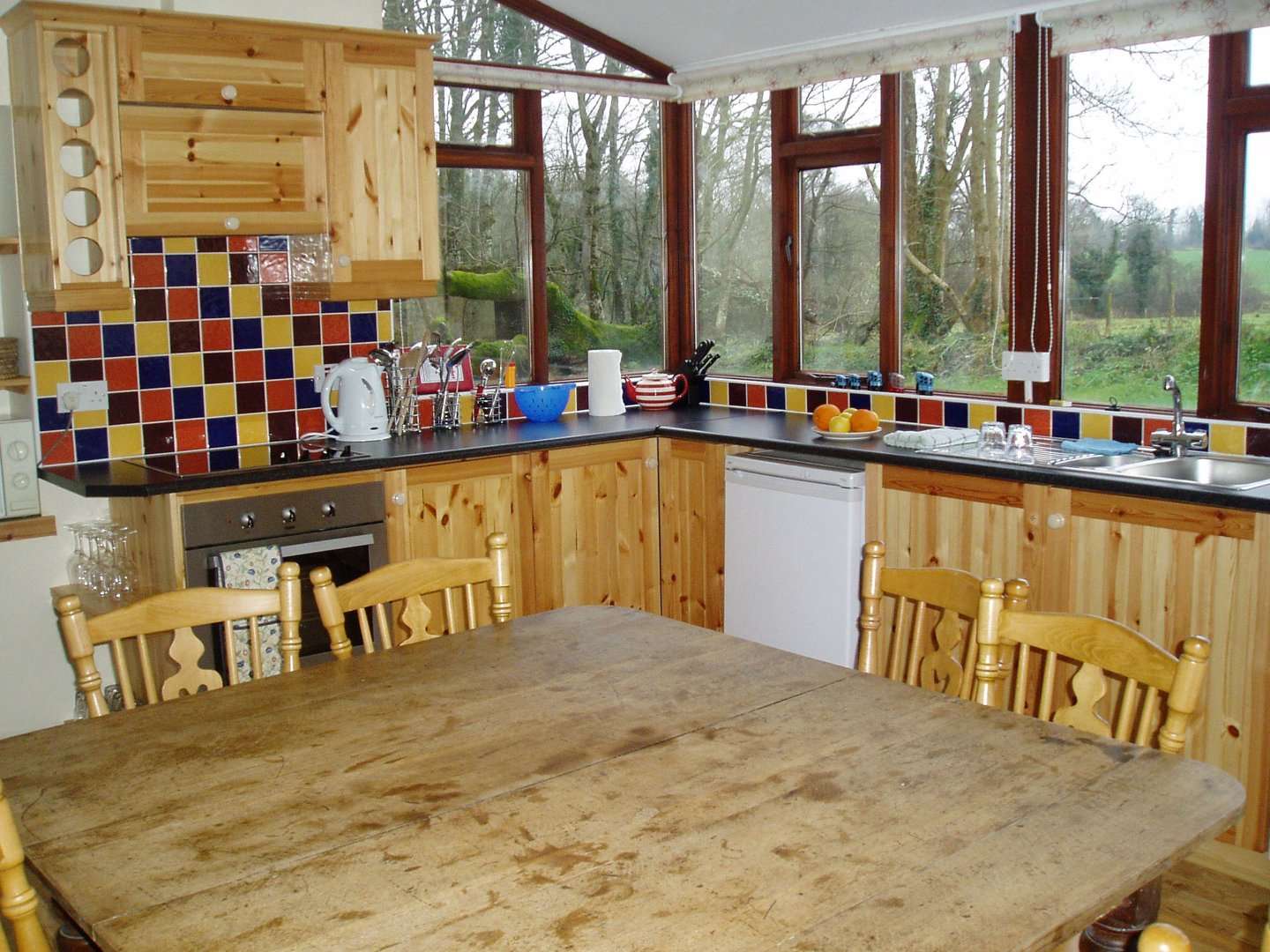 Fully equipped kitchen in the Gardener's Cottage