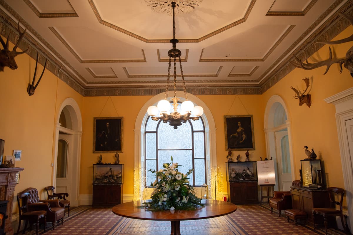 Entrance Hall at Temple House in County Sligo