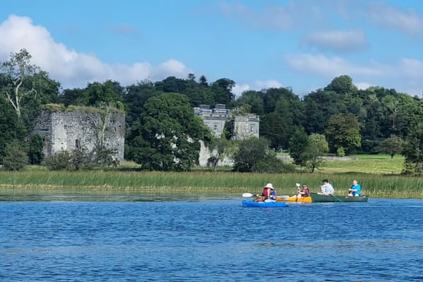 Rowing boats on the lake at Temple House — free for guests to use