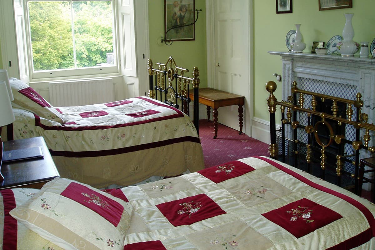 Twin room at Temple House