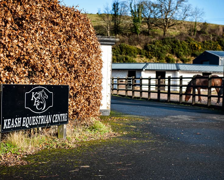 Riders at Keash Equestrian Centre near Ballymote, County Sligo
