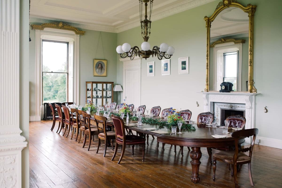 Elopement dinner table at Temple House