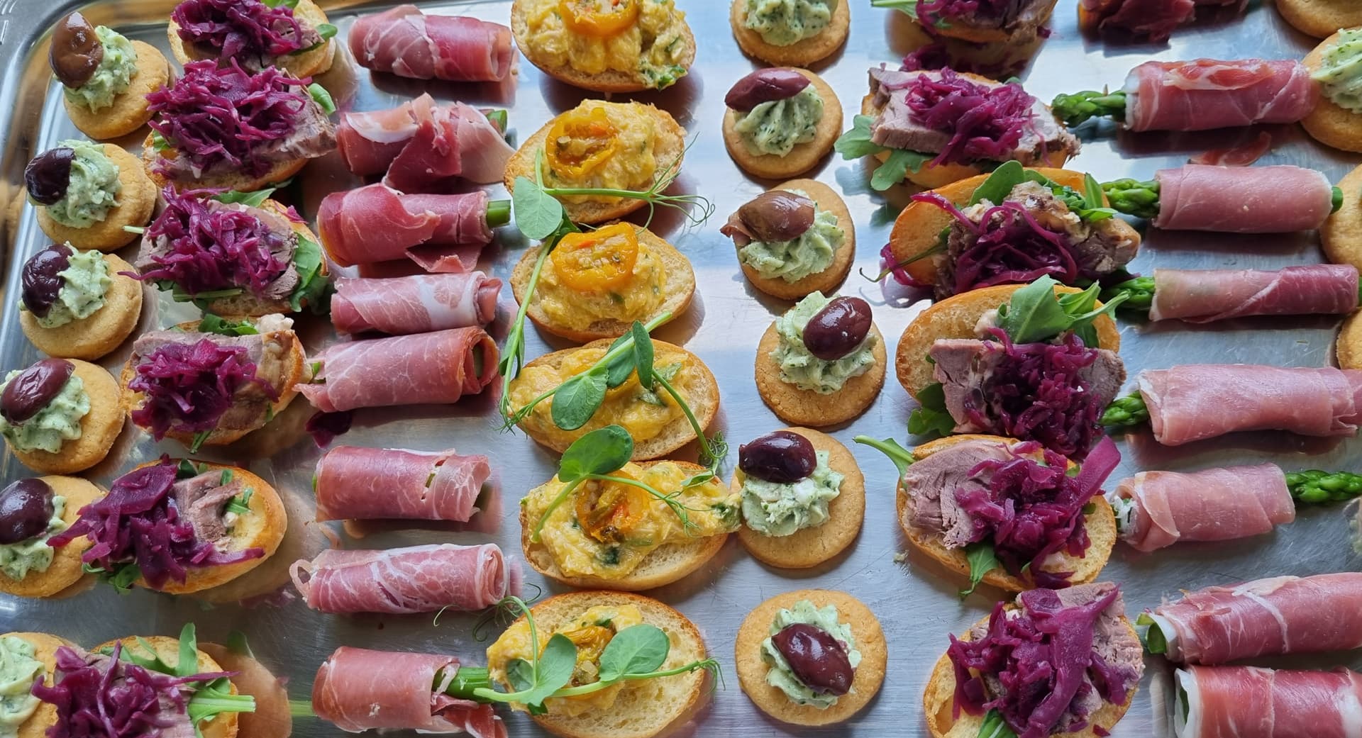 Wedding canapes at Temple House