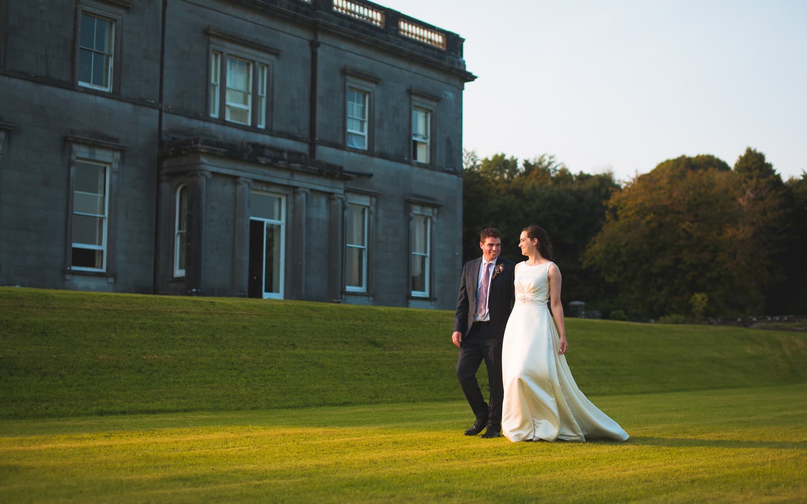 Wedding couple garden at Temple House